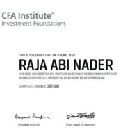 Investment-Foundations-Certificate-(CFA)---Raja-Abi-Nader